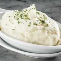 Mashed Potatoes · With a hint of roasted garlic
