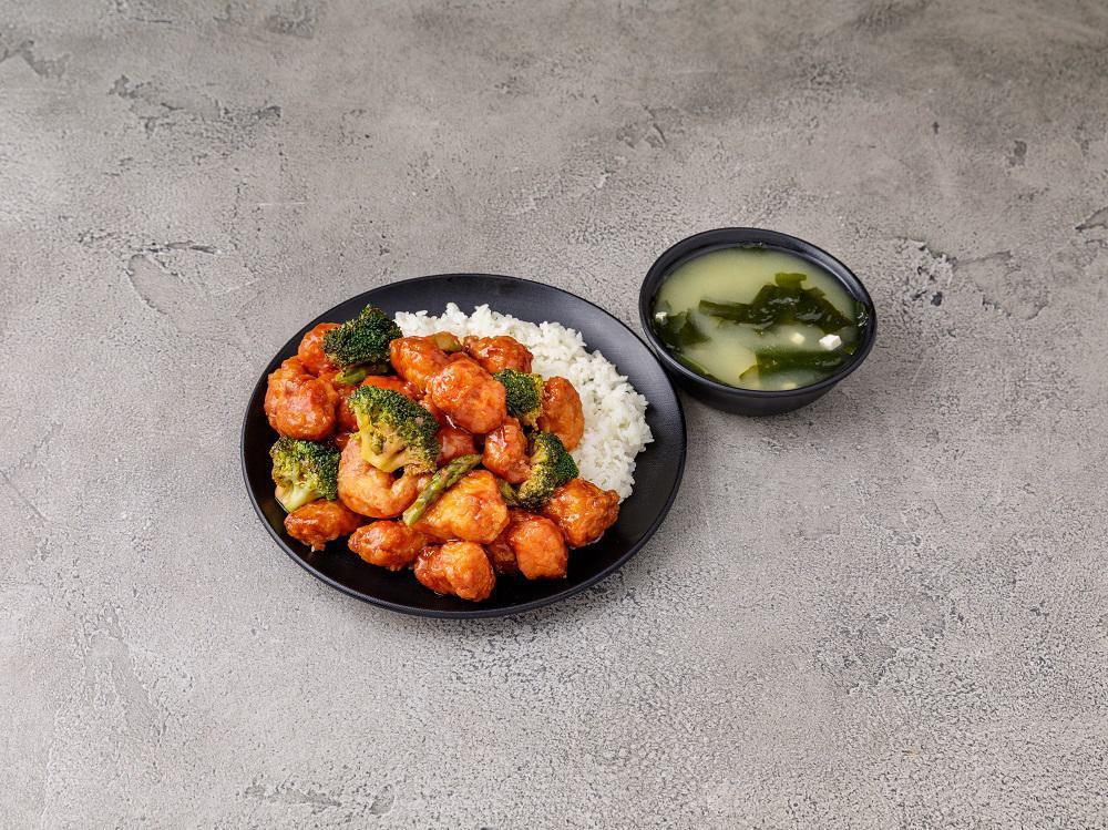 Sesame Chicken · Served in a sweet sauce served with sesame seeds.