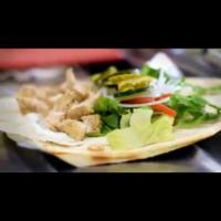 Grilled Chicken Kabob Wrap · Marinated Grilled chicken served with choice of lettuce, tomatoes, onions, pickles, hummus, ...