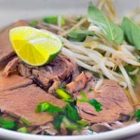 Pho Flank Brisket · Flank brisket beef pho noodle with mixed vegetables. Best pho in Central Valley made 4 all a...
