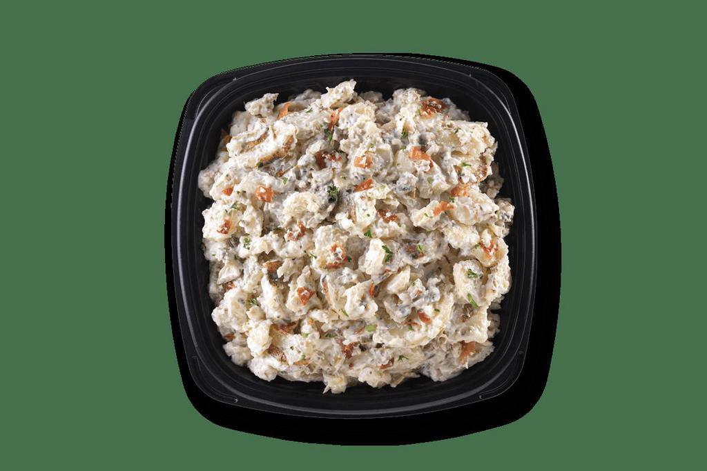 Large Crowd Potato Salad · Complete your meal with a classic Southern side.
Large Crowd Serves 16
Sliced Russet potatoes in a creamy ranch dressing with bacon, green onions, and special seasonings.