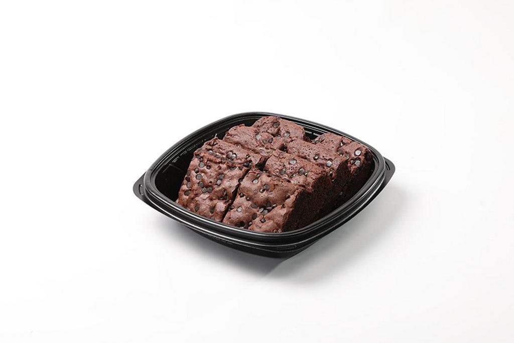 Brownie Tray · Soft chocolate brownies topped with sweet chocolate chips.