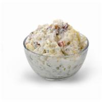 Potato Salad (Regular) · Sliced Russet potatoes in a creamy ranch dressing with bacon, green onions, and special seas...