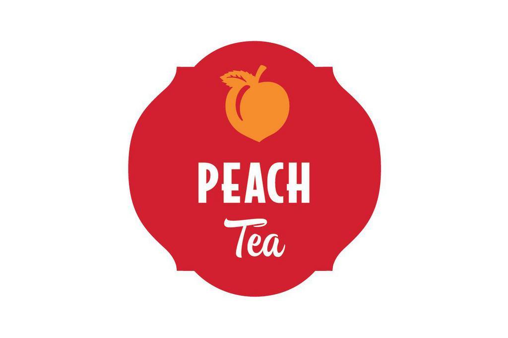 Gallon of Peach Tea · 1 gallon of fresh brewed peach tea.