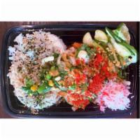 Large Poke with 4 Scoops of Proteins · Choose your base, choose your proteins and add base or protein if want. Choose mix-ins. Choo...