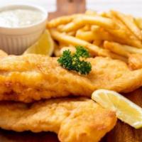 Fish & Chips · Your choice of beer battered Icelandic cod or slightly spiced red fish, served with our tast...