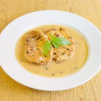 Chicken Francaise · With lemon, white wine and butter.