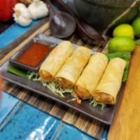 Fried Spring Rolls 4pcs · Freshly hand rolled daily with mix vegetables and seasoned clear noodle