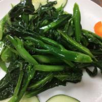 2. Chinese Broccoli with Black Olive Sauce · 