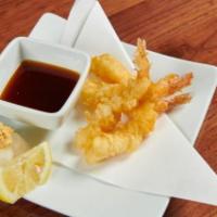 Shrimp Tempura. · Deep fried Shrimp with tempura batter.
(4 Pieces)
