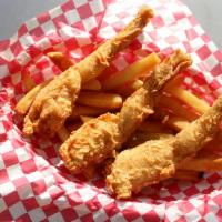 Fried Frog leg · Fried Frog leg with fries