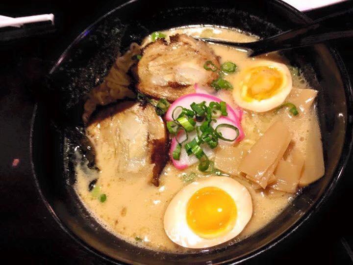 Tonkotsu Ramen · Creamy pork bone broth. Come with pork belly, bamboo shoot and soft boiled egg