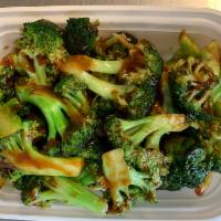 Plain Broccoli with Brown Sauce · 