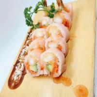 Sex on the beach（10Pc） · Two shrimp tempura ，avocado ， spicy tuna   ，with soy bean paper 。
 come with sweet chili sau...