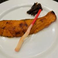 Mirin Kasuzuke · Grilled fish seasoned in mirin (Japanese sweet rice wine) and sake lees. Served with rice. S...