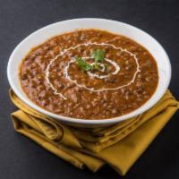 Dal Makhni · Black lentils cooked with butter and garnished with ginger, garlic and Indian herbs and spic...