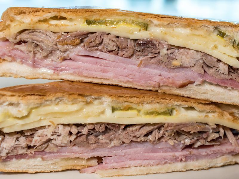 Sandwich Cubano - Cuban Sandwich · Served with french fries.