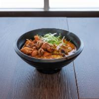 Chicken Ramen · Shoyu, miso or spicy miso. Noodle soup with fried or grilled chicken.