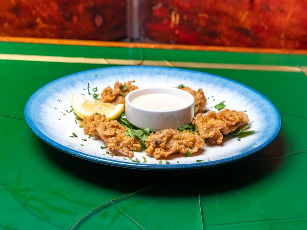 Fried Oysters  · 5 plump oysters fried golden brown.
