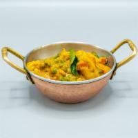 Amma's Pacha Kari · Vegetables in a coconut and curry sauce. Vegetarian.
