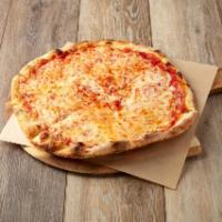 Cheese Pizza · A traditional thin crust pizza.