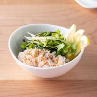 Kani Su · Cucumber and Seaweed salad topped with Snow Crab