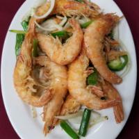 315. Pepper Salted Shrimp · Served with shell or without shell.