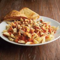 Chicken Pasta Primo · Grilled, 100% antibiotic-free chicken breast, penne pasta, tomato-basil sauce, Asiago and he...