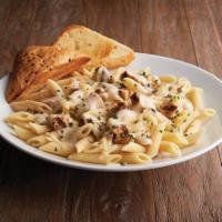 Chicken Alfredo · Grilled, 100% antibiotic-free chicken breast, penne pasta, Alfredo sauce, Asiago and herb fo...