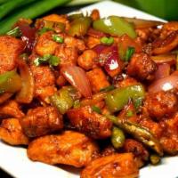 Chicken Chili · Boneless chicken sauteed with bell pepper and onion cooked with the perfect combination of H...