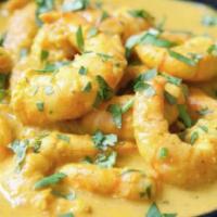 Shrimp Korma · Shrimp cooked in a onion sauce and a cream mixed with other Himalayan herbs and spices and t...