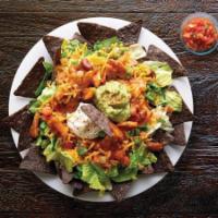 Taco Salad · Shredded lettuce, blue corn chips, cheddar, sour cream, guacamole, pico de gallo, Southwest ...