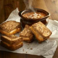 Grilled Cheese Sandwich and Tomato Soup Combo · Grilled Muenster and cheddar cheese sandwich on multigrain wheat, bowl of tomato basil soup....