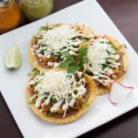 Spicy Pork Tostadas · Carne Enchilada