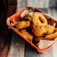Onion Rings · Served with our classic ranch dressing