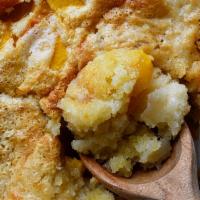 Homemade Cobbler · Serves 1-2. Cobbler flavor changes daily. Please call before ordering if looking for a speci...