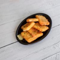 Fried Cheese Squares · Aged white cheddar with our special country coating, served warm and gooey with our double s...