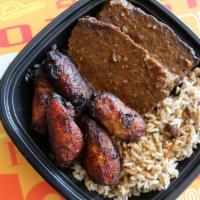 Jerk Meatloaf Bowl Combo · Traditional meatloaf meats the heat of our signature Jerk sauce. Choice of brown gravy (chic...
