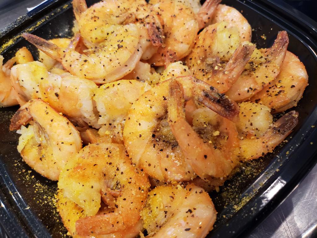 Lemon Pepper Shrimp · Another one we had to do, because folks craved it. Shrimp tossed in a buttery lemon pepper sauce.