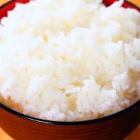 Steamed Rice · A side of medium grain rice seasoned with rice vinegar.