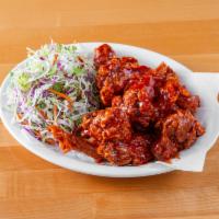 Sweet and Spicy Fried Chicken · Yangnyeom chicken. Come with salad and sweet pickled radish.
