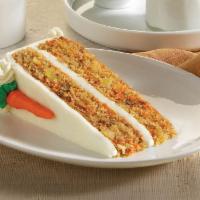 Carrot Cake  · Our famous Carrot Cake topped with cream cheese icing. Served by the slice.