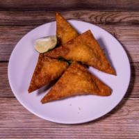 Fried Crab Rangoons · Four rangoons. Crabmeat and cream cheese in a puff.