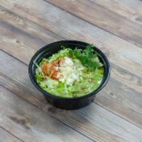 Naked Burrito Bowl · Meat, beans, rice, bed of lettuce, fresh salsa, guacamole, sour cream and cheese.