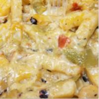 Chile Cheese Fries · Gluten-free. Red, green or Chirstmas chile.