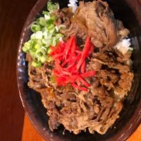 Gyu don (Large) · Simmered beef over rice