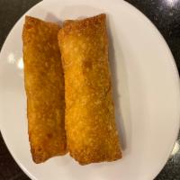 Vegetable Egg Rolls - 蔬菜春捲 · Two pieces.