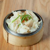 Beef Tripe - 牛百叶 · Steamed beef tripe with garlic, ginger, and scallions