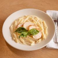 Alfredo Penne Pasta · Creamy alfredo penne pasta is our most popular pasta.