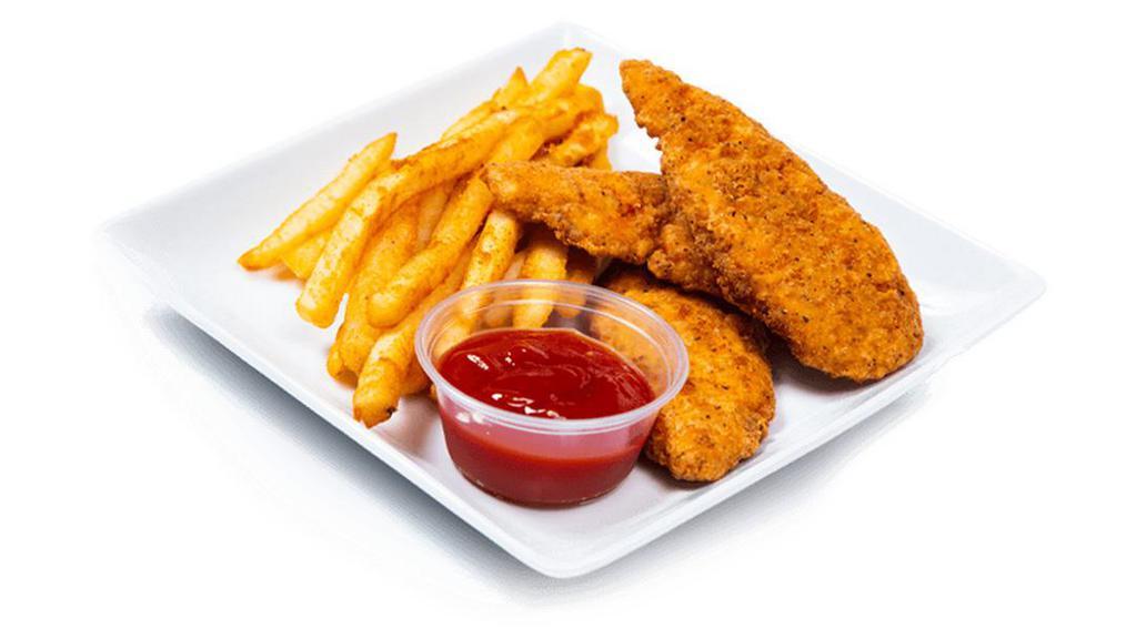 Chicken Tenders  · Served With Fries , a Drink and 2 oz ketchup